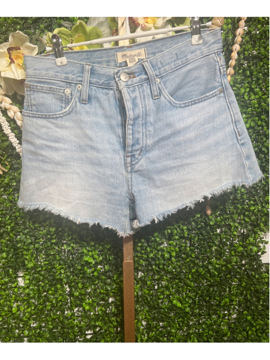 Madewell Pants - Women's Madewell Light Blue Relaxed Denim Shorts Size 23 High Waisted